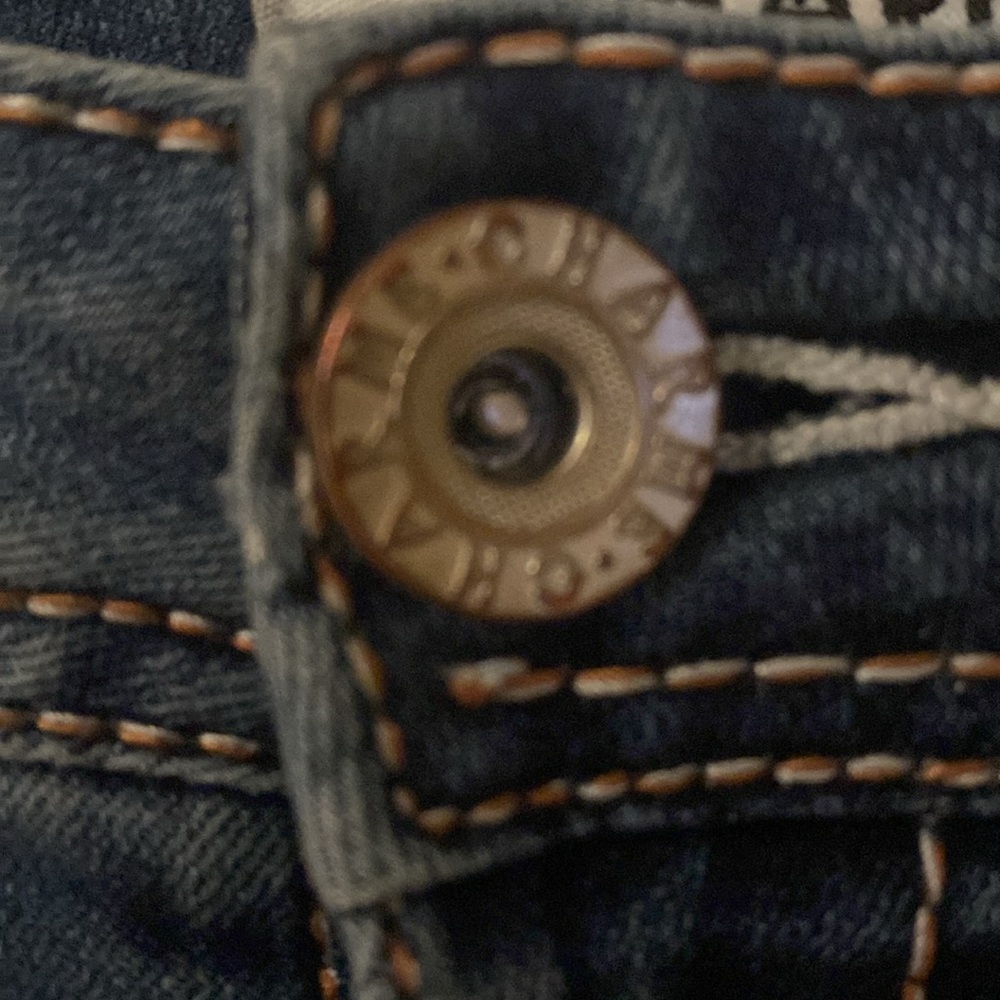Charme Distressed Jeans With Decorative Pockets Size 34, Western, Rocker, Boho - Picture 4 of 12